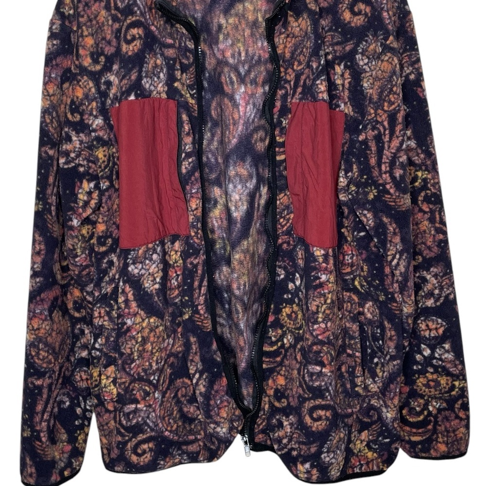 ASOS Paisley Print Fleece Full Zip Jacket XL‎ - Picture 6 of 11